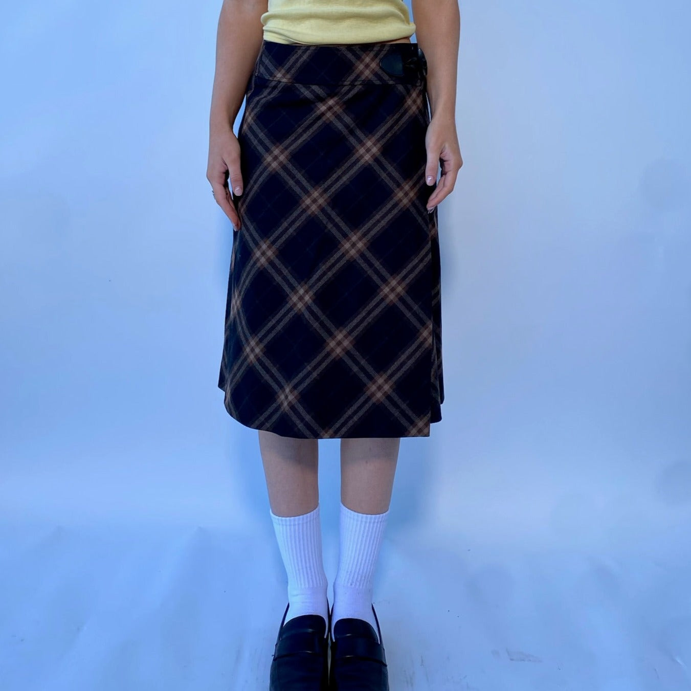 burberry midi skirt