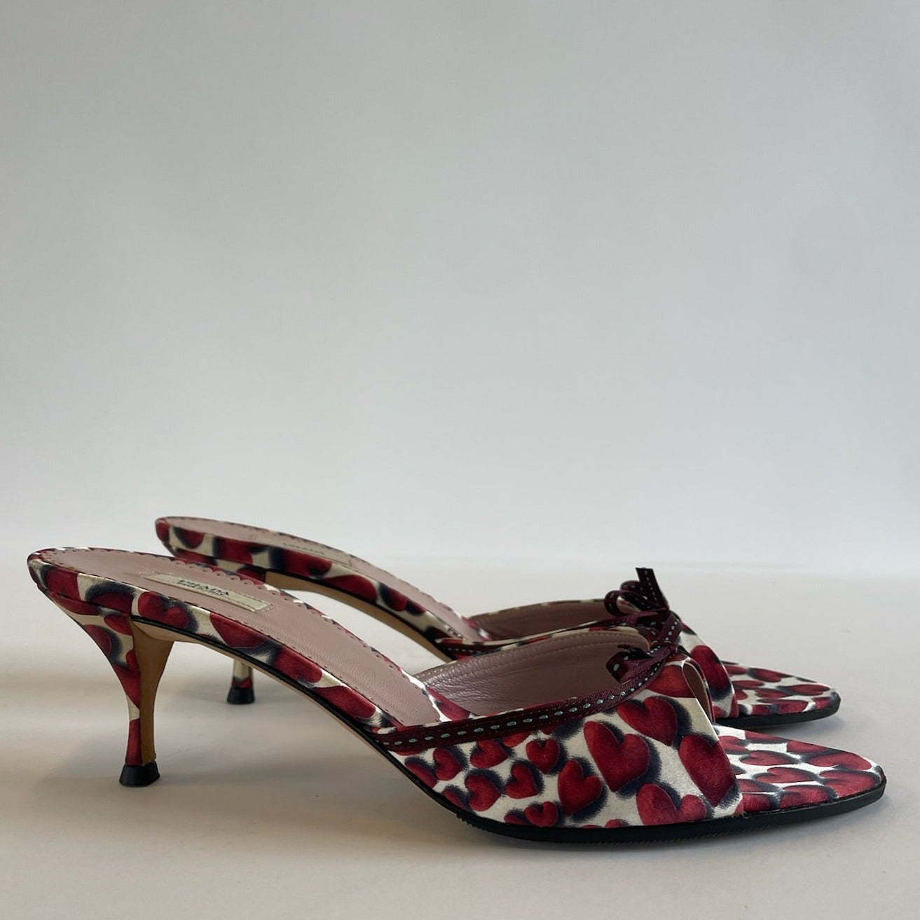 prada heart heels