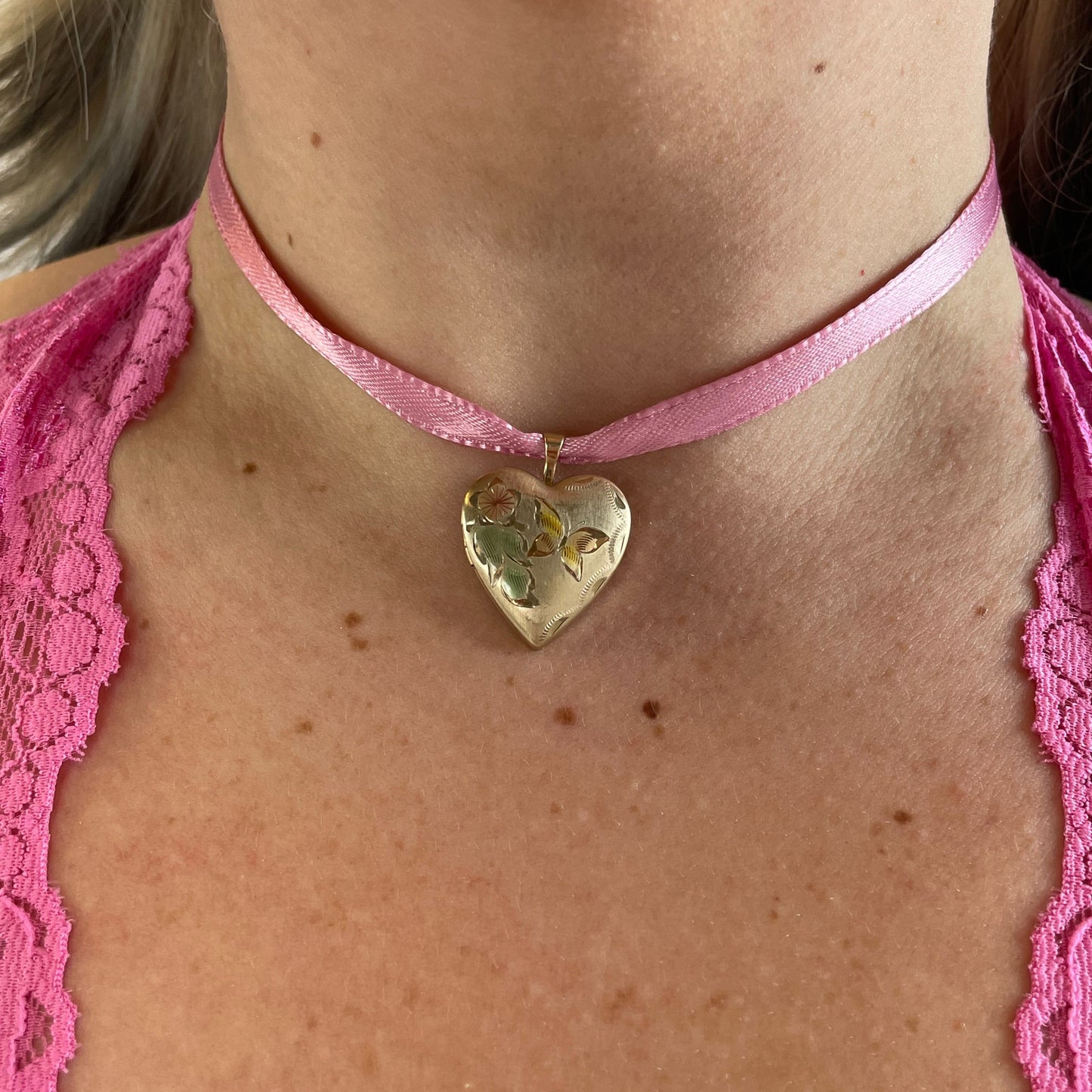 gold fill butterfly locket