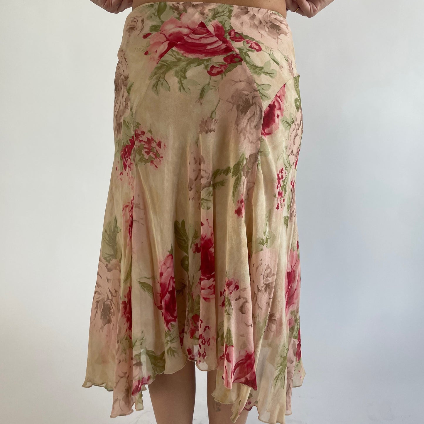 blumarine floral skirt