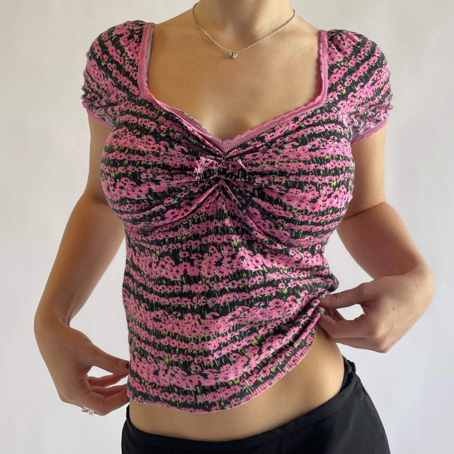 blumarine floral top