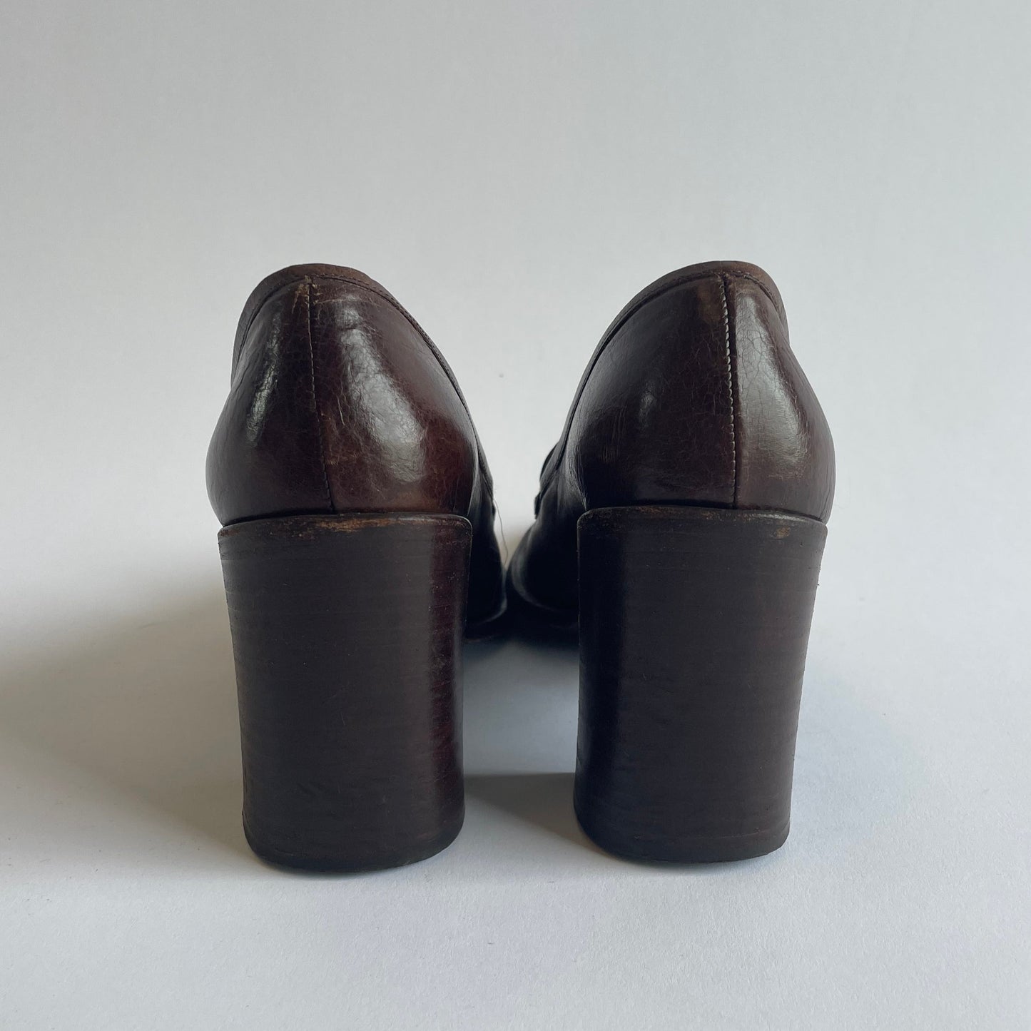 miu miu heeled loafers