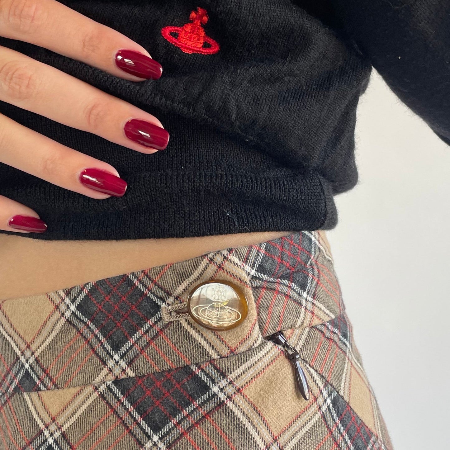 vivienne westwood plaid skirt