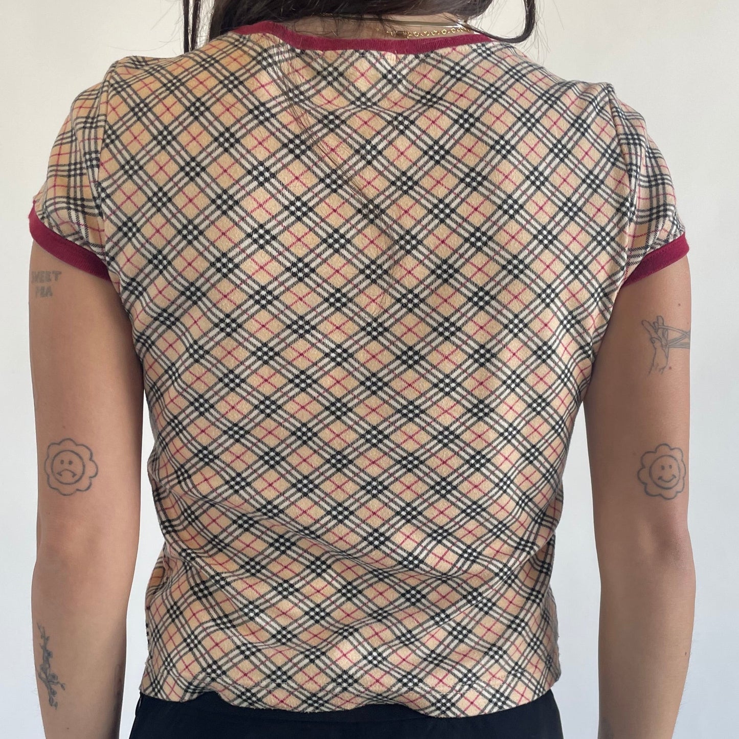 burberry plaid t-shirt