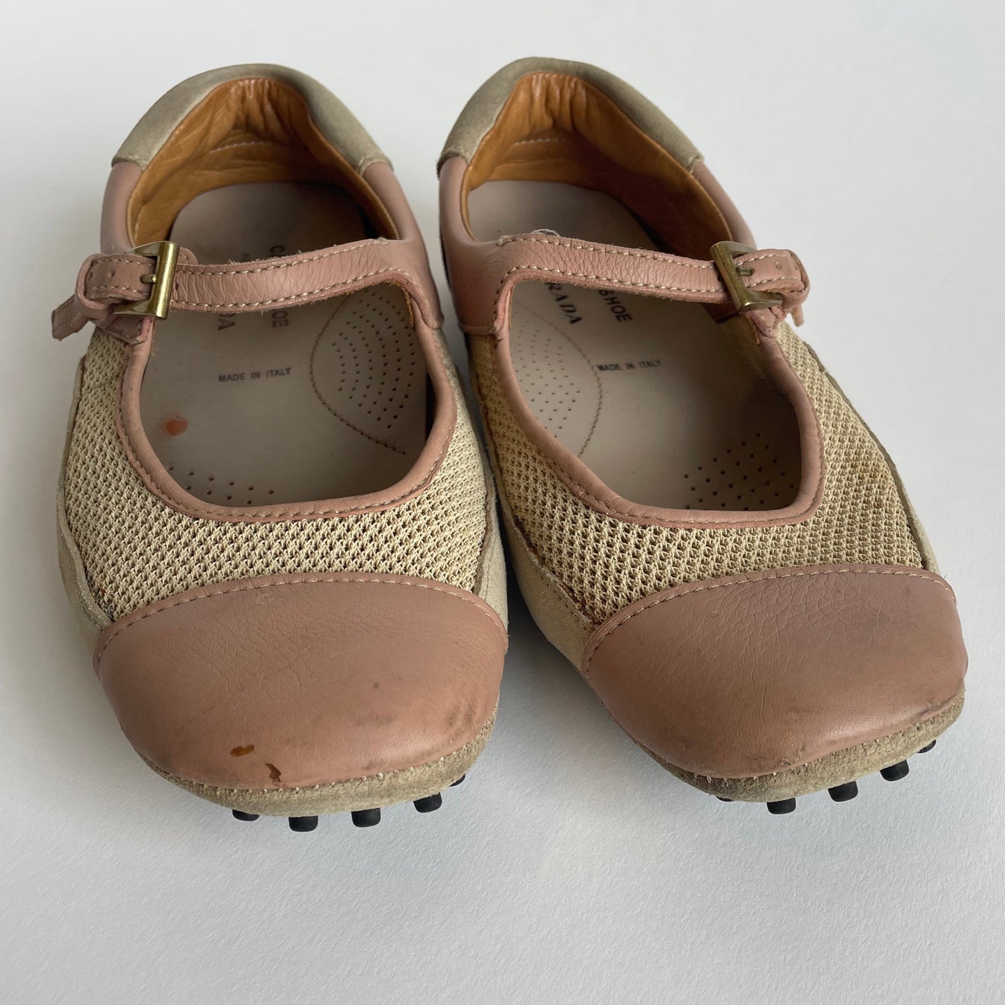 prada x car shoe mary janes