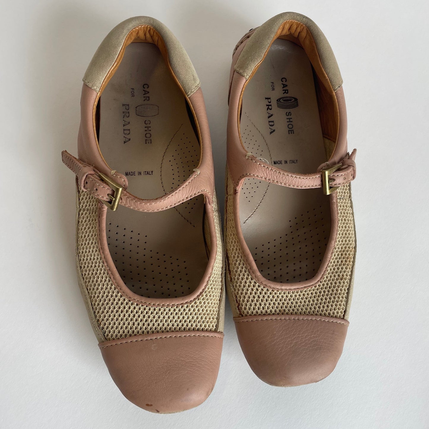 prada x car shoe mary janes