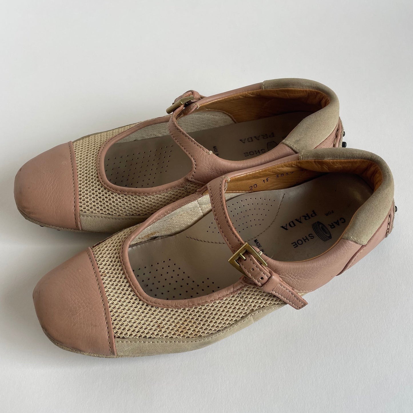prada x car shoe mary janes