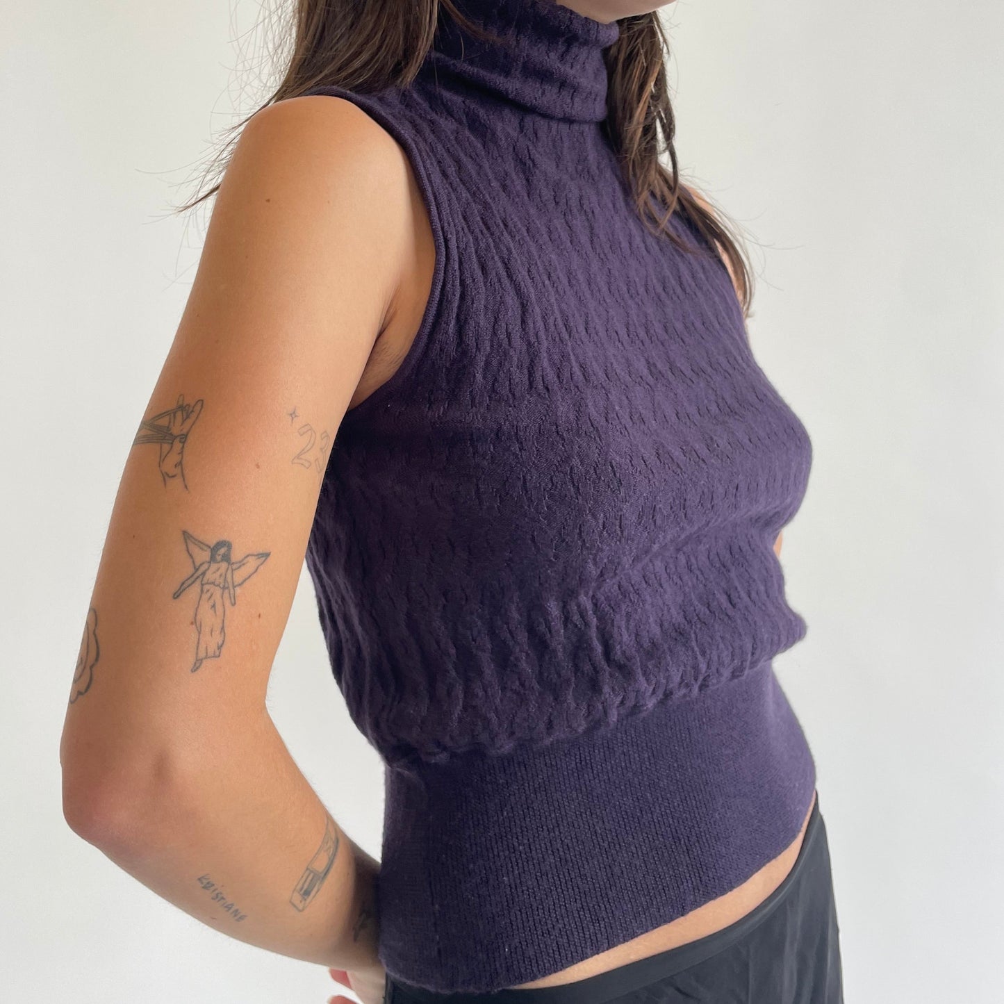 miu miu cableknit turtleneck