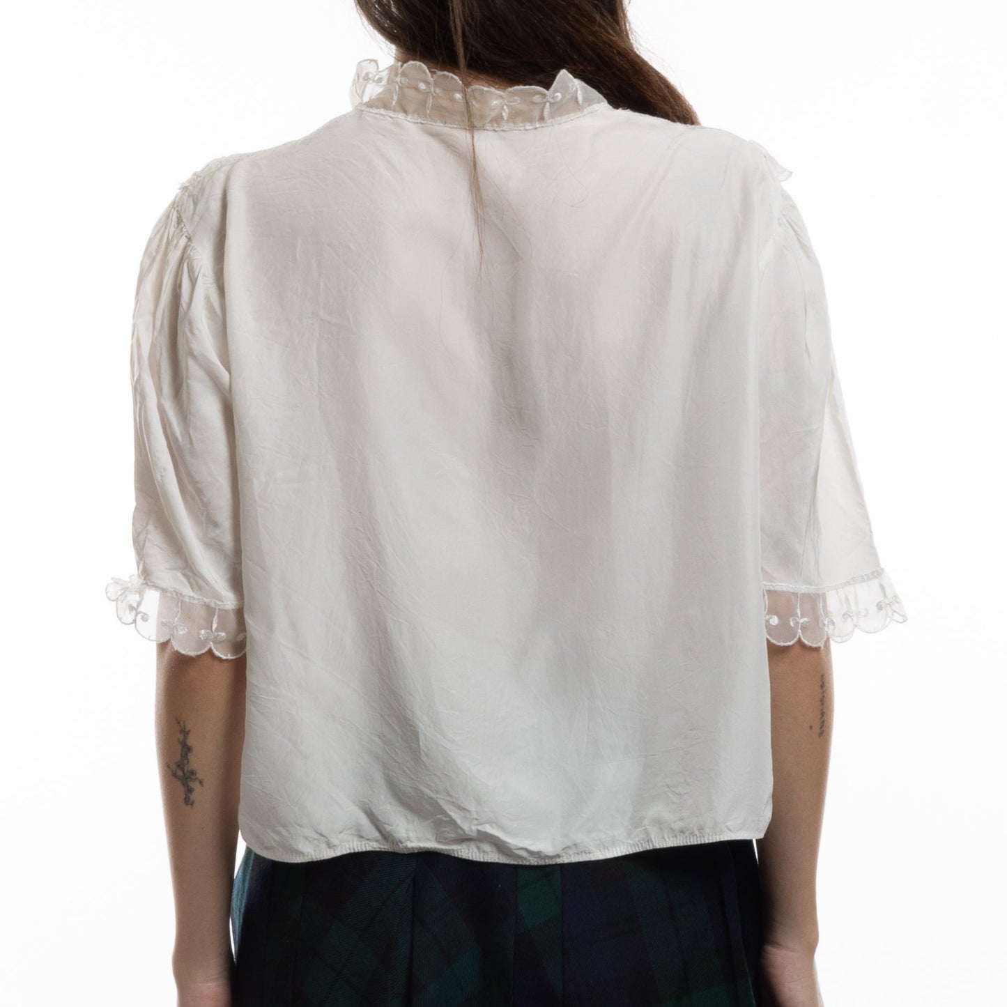 white bed jacket