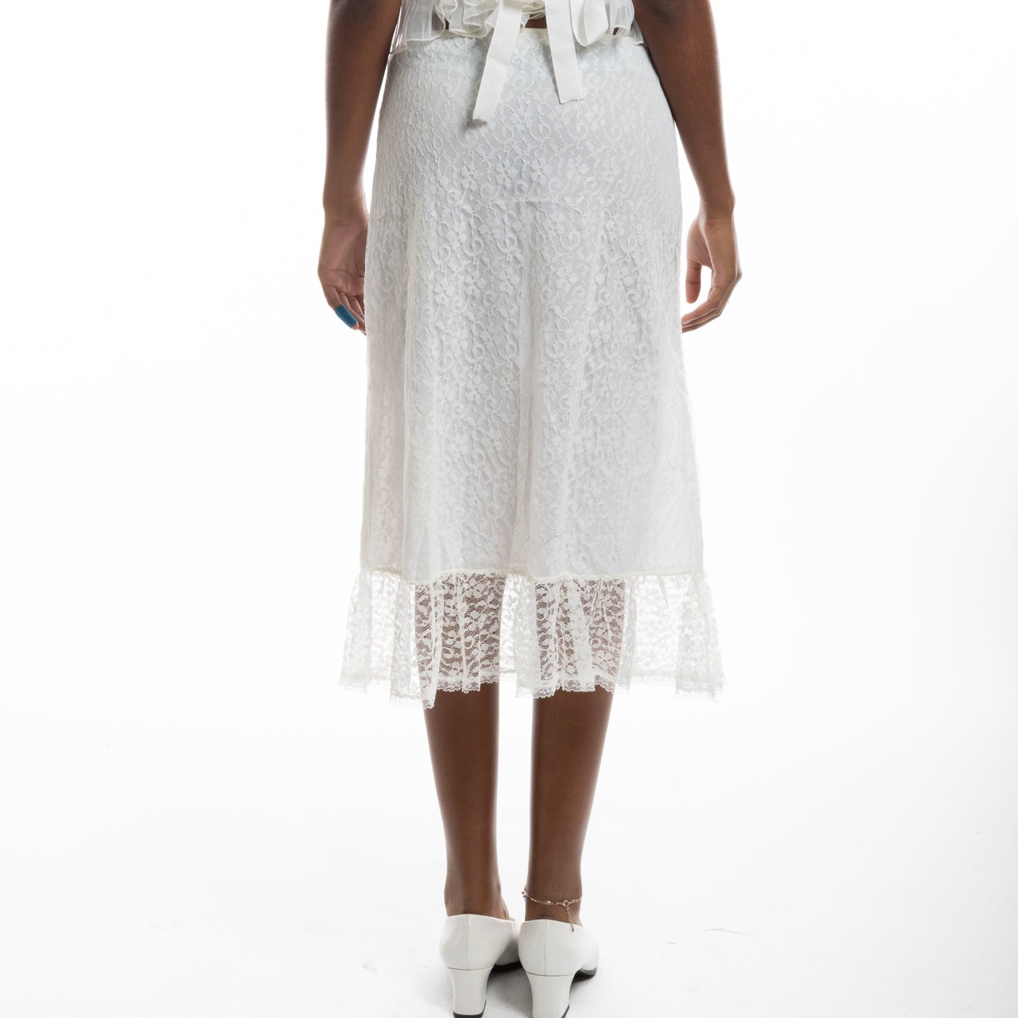 lace midi skirt