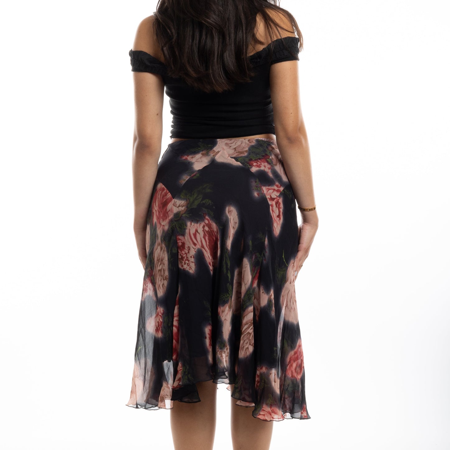 blumarine floral skirt