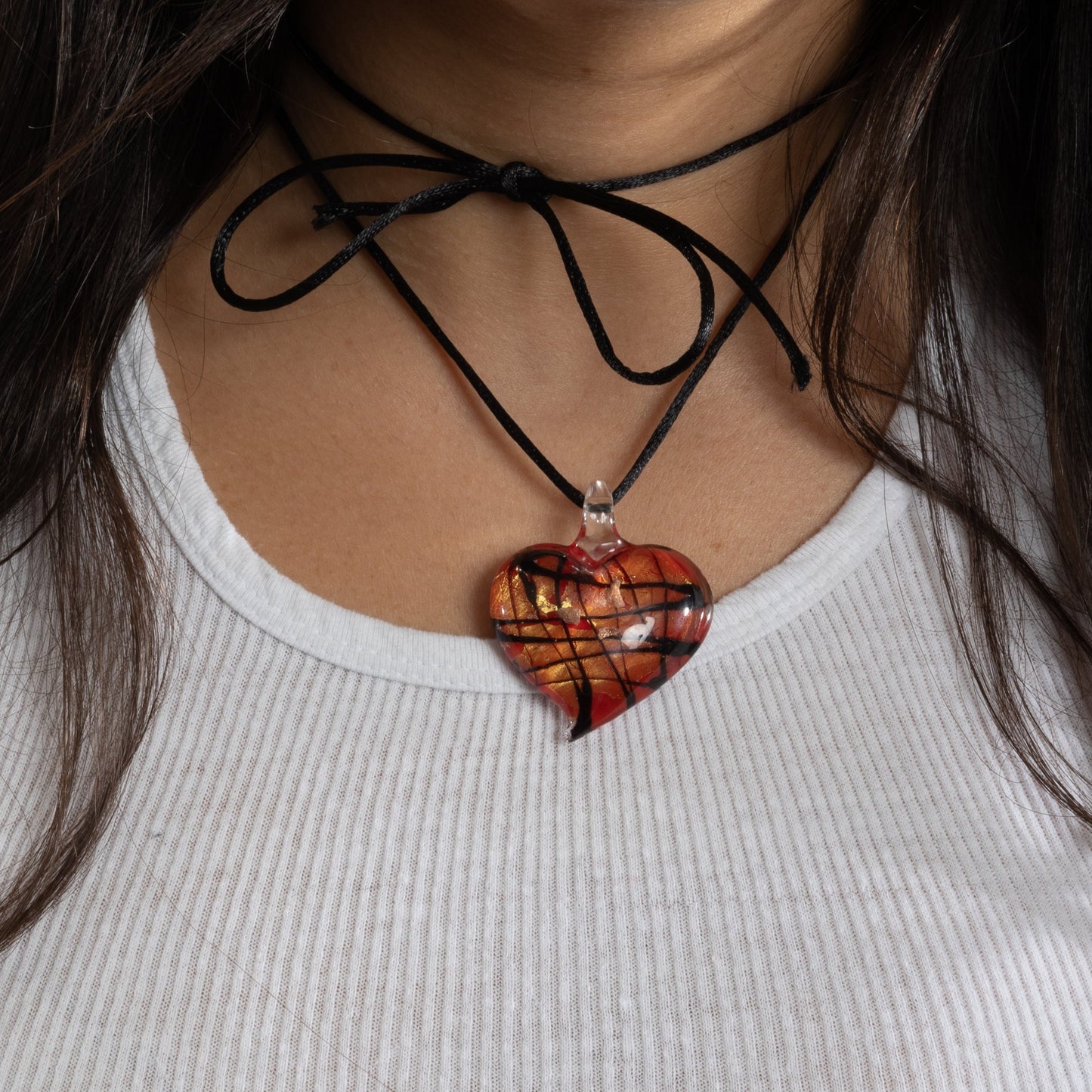hot fudge heart choker