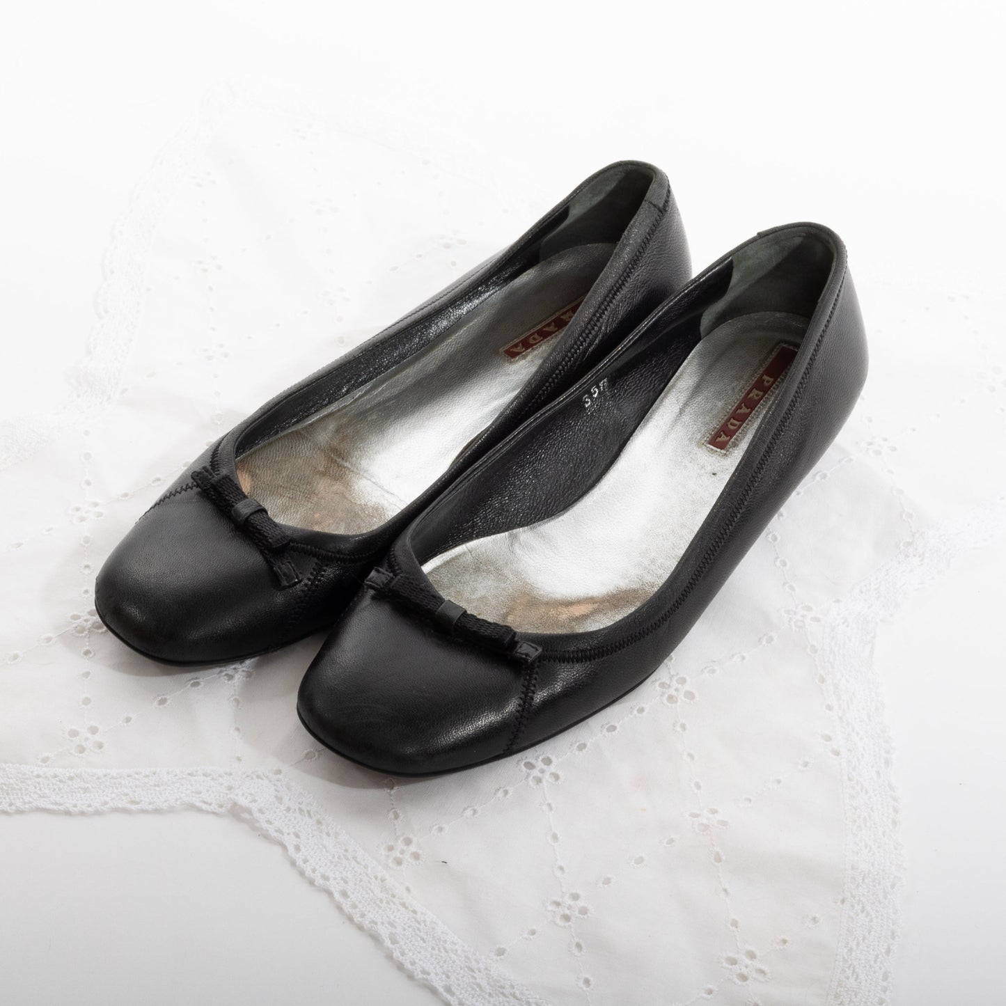 prada sport bow flats