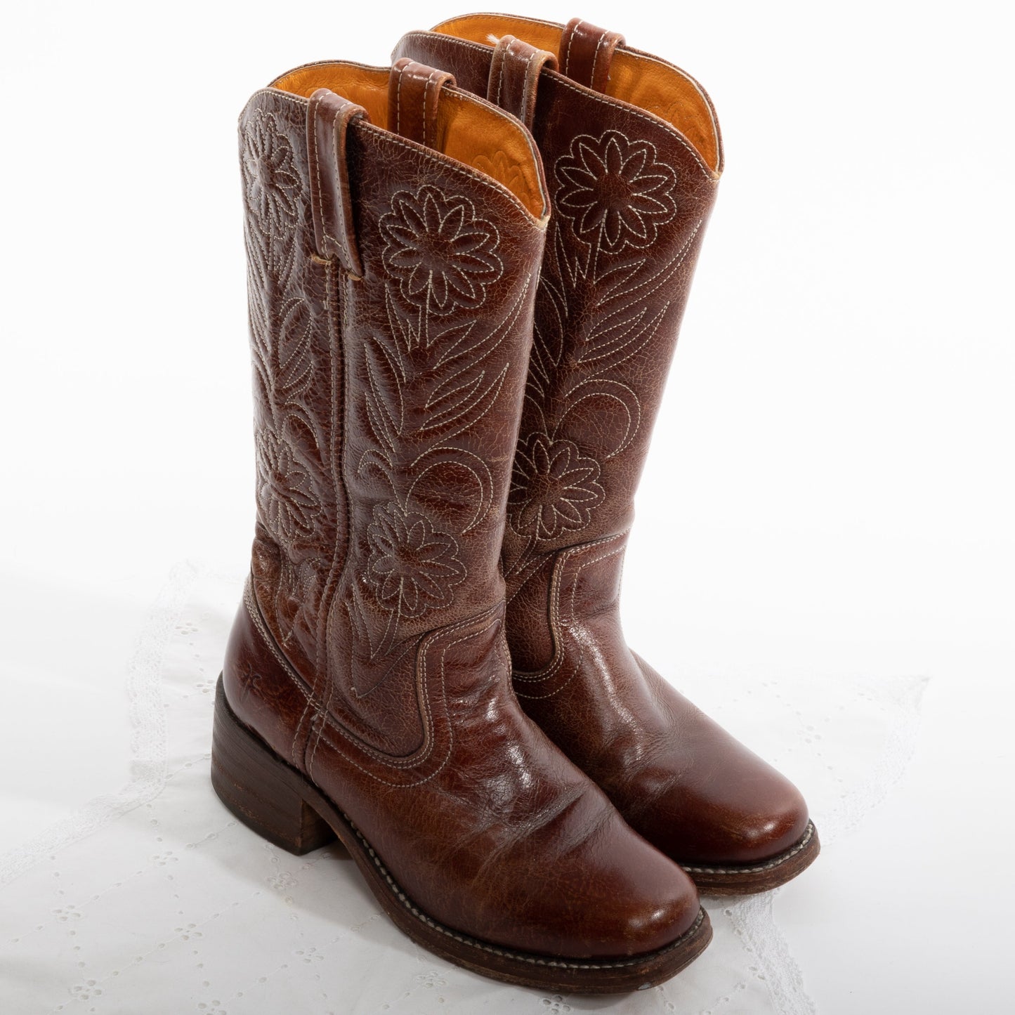 floral frye boots