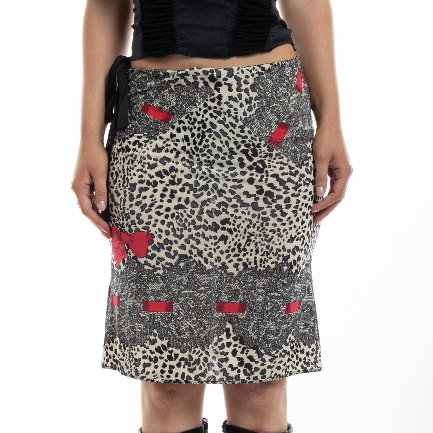 blumarine ribbon skirt