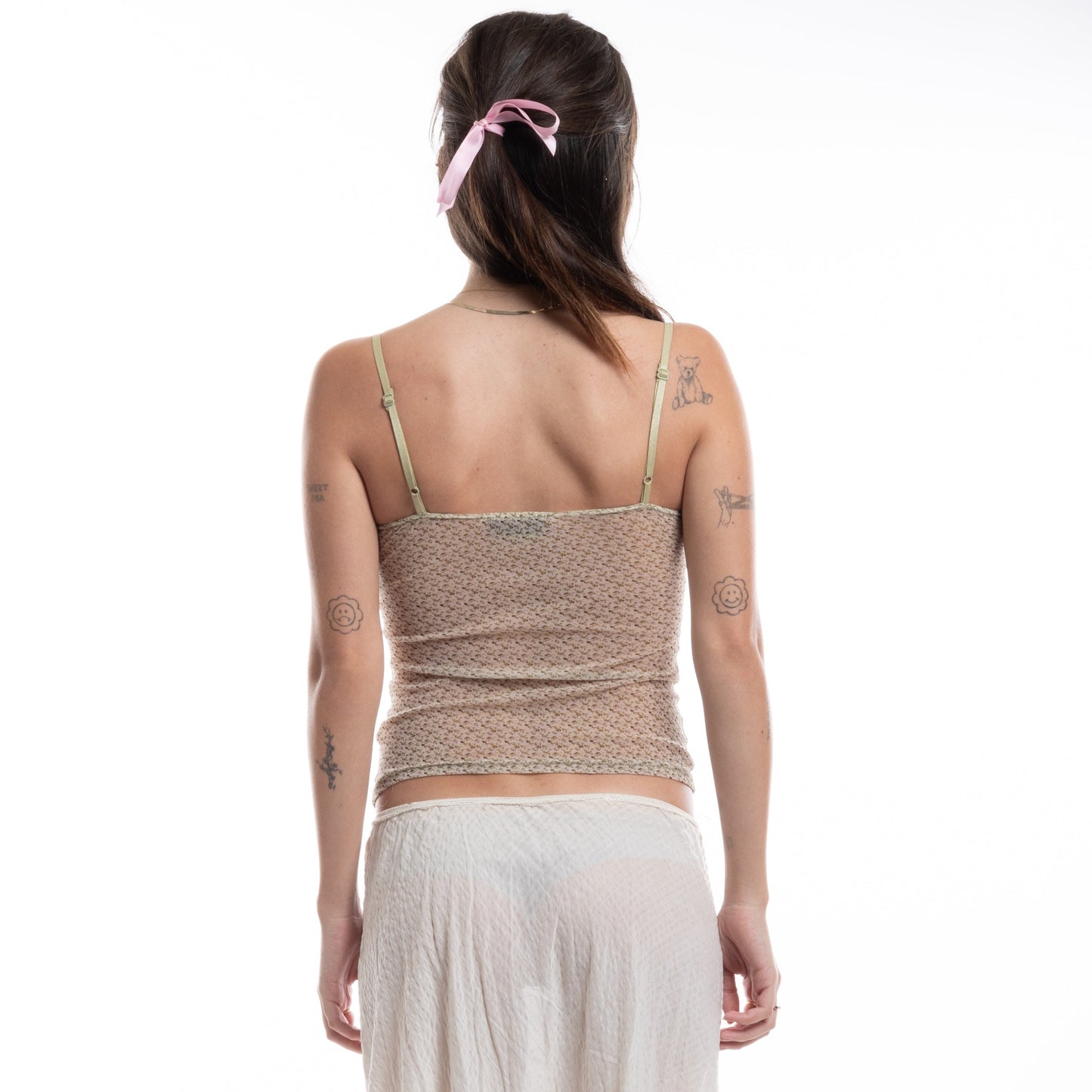 floral mesh cami