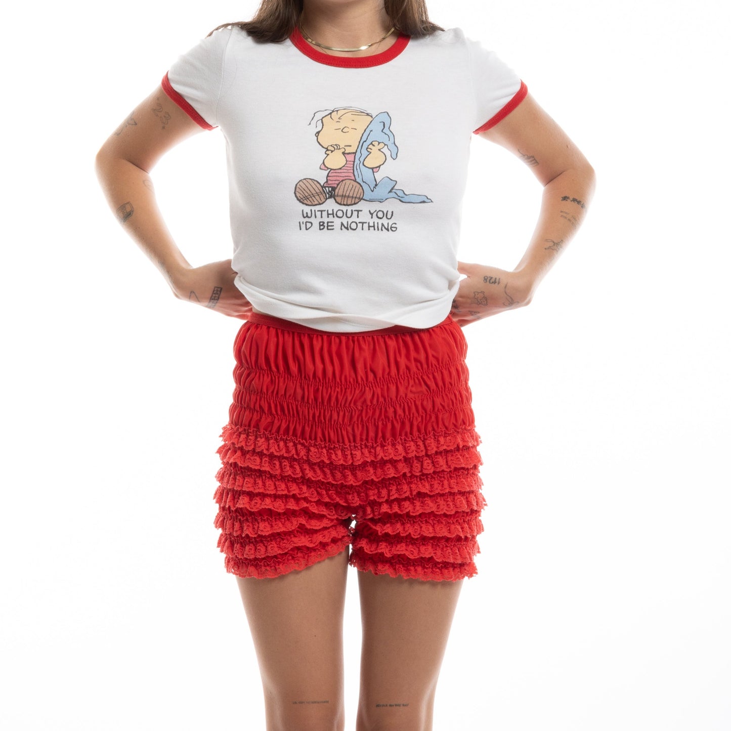 red bloomers