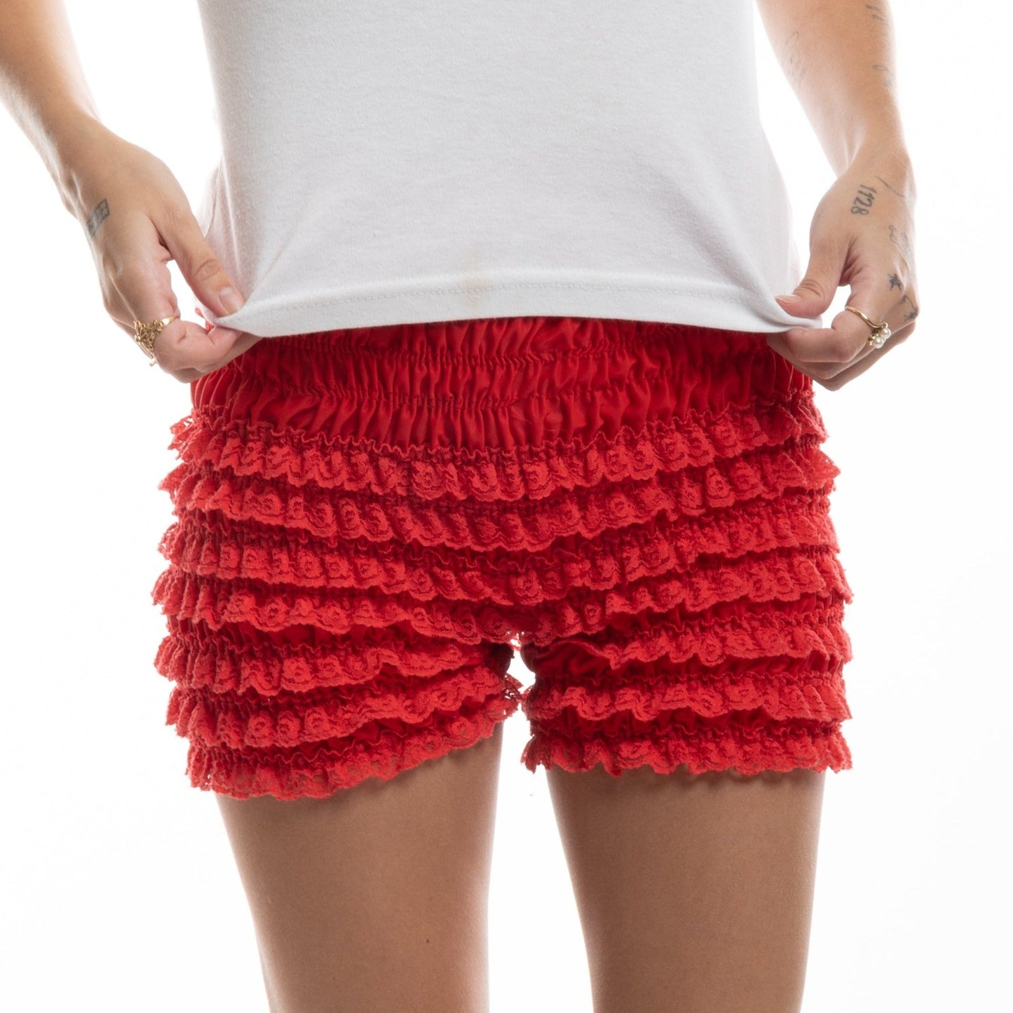 red bloomers