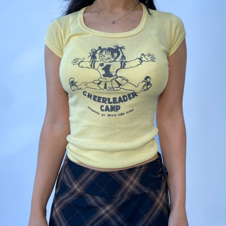 cheerleader camp baby tee