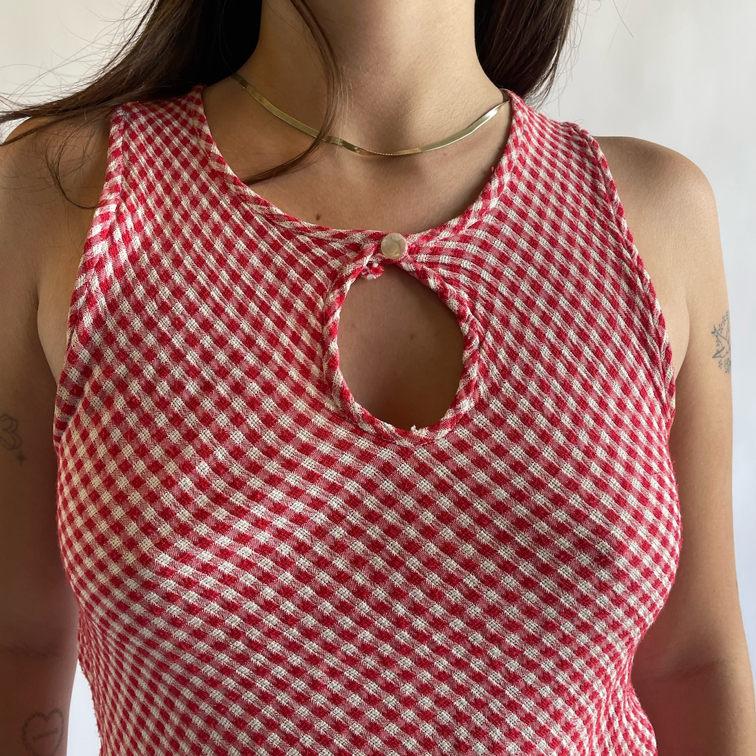 gingham tank