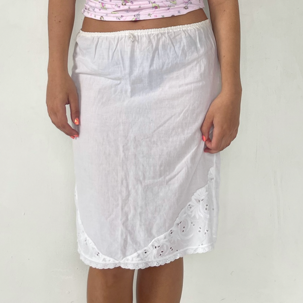 white skirt