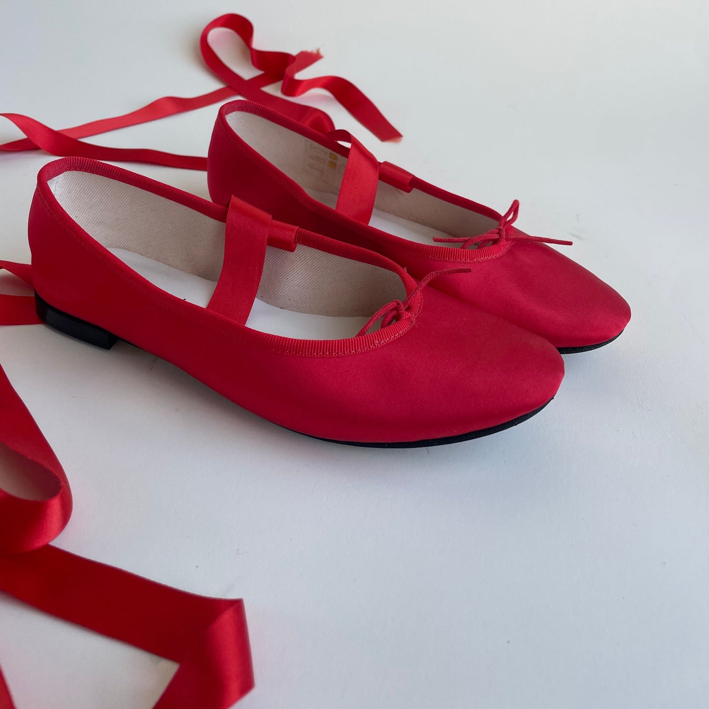 repetto red ballet flats