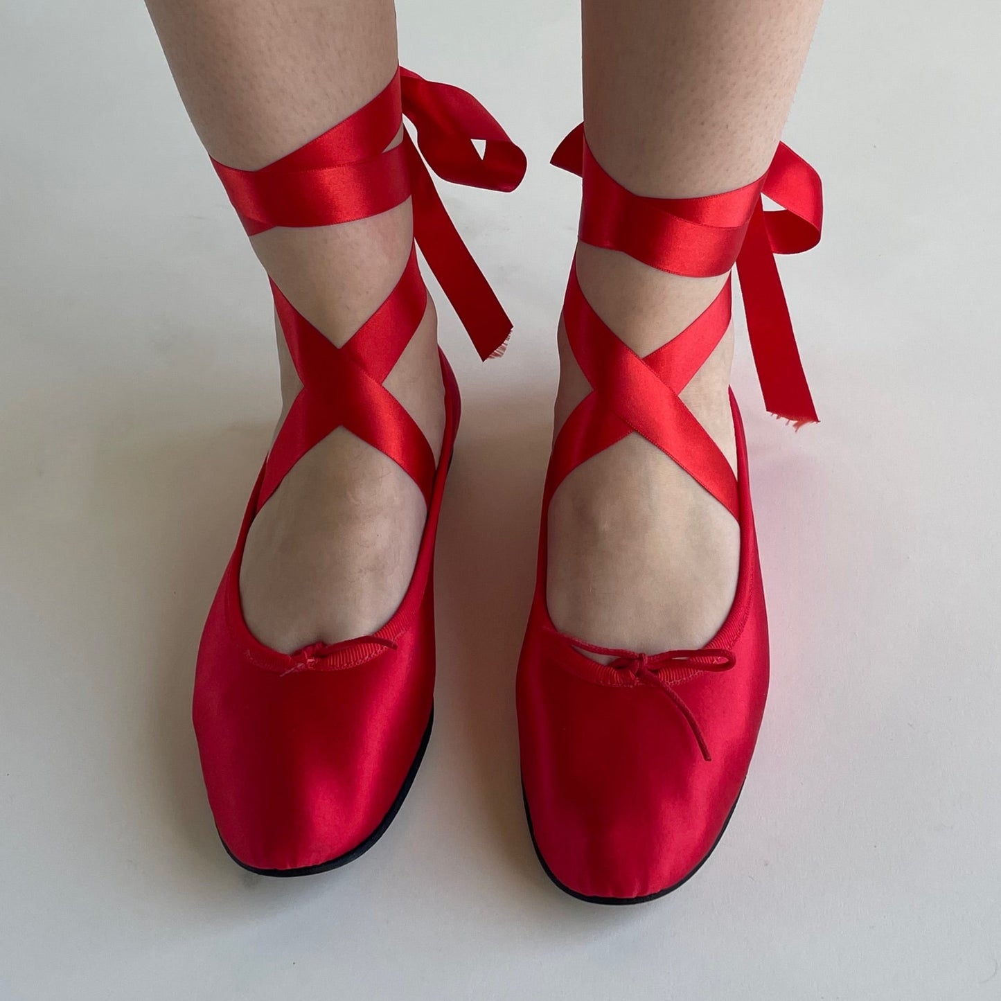 repetto red ballet flats