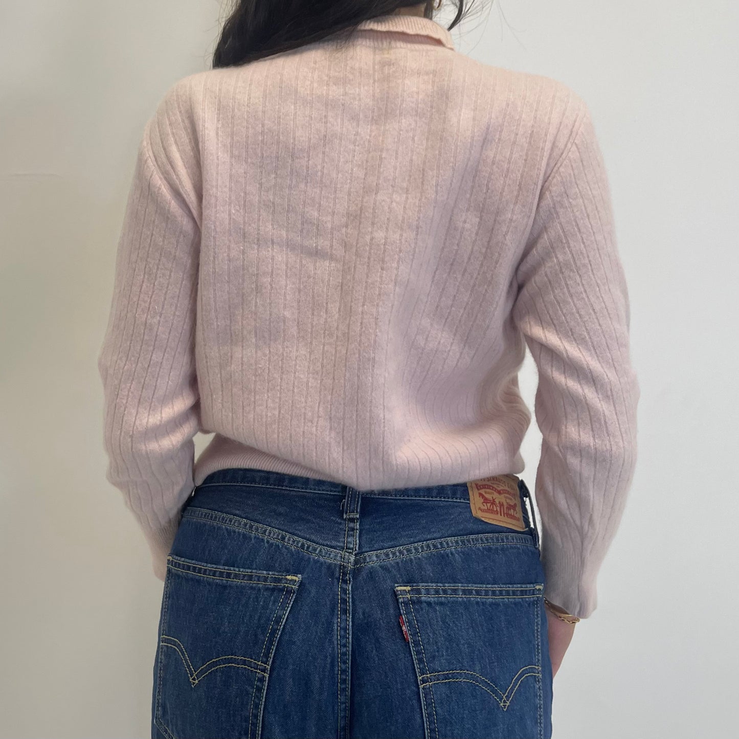 courreges pink sweater