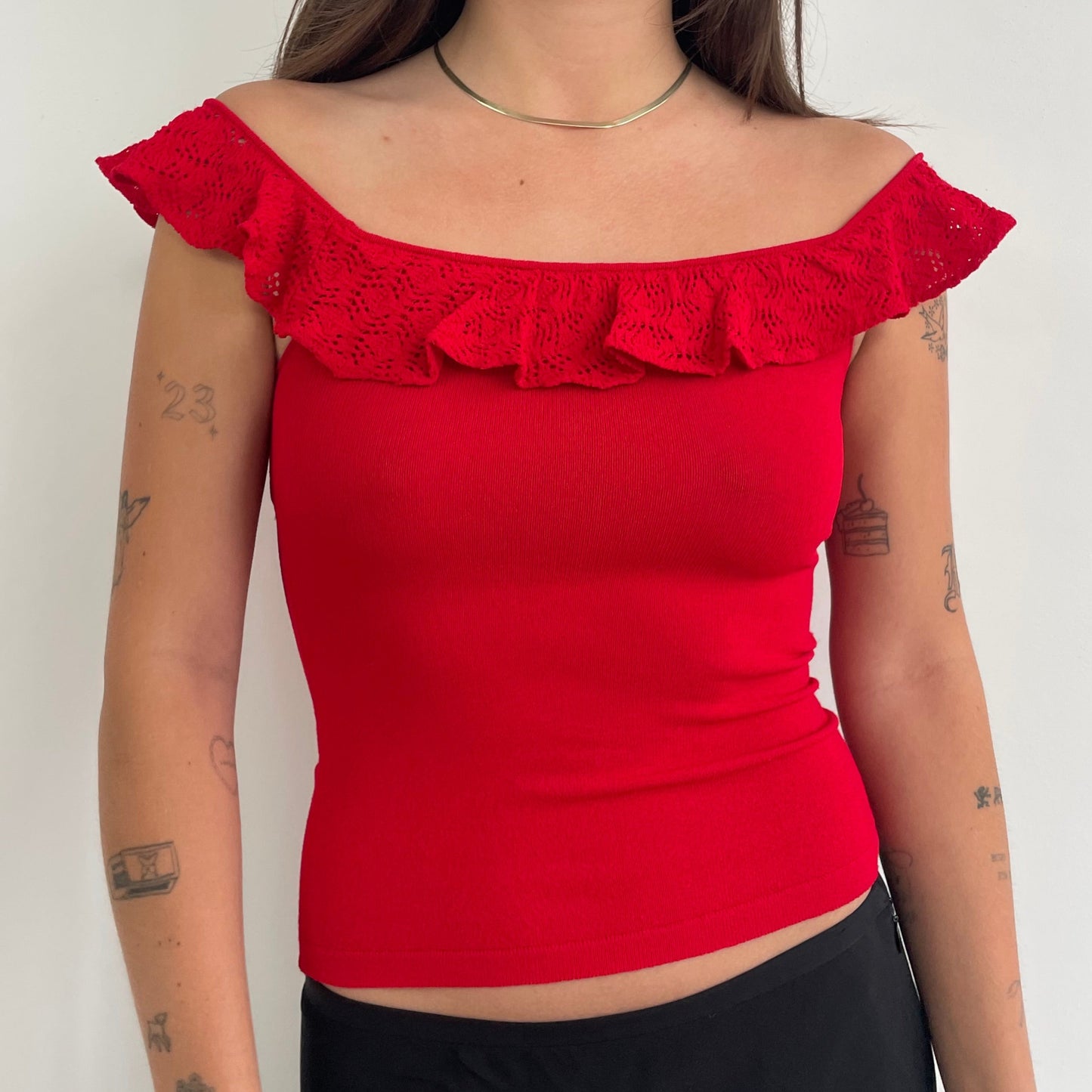 anna molinari ruffle top