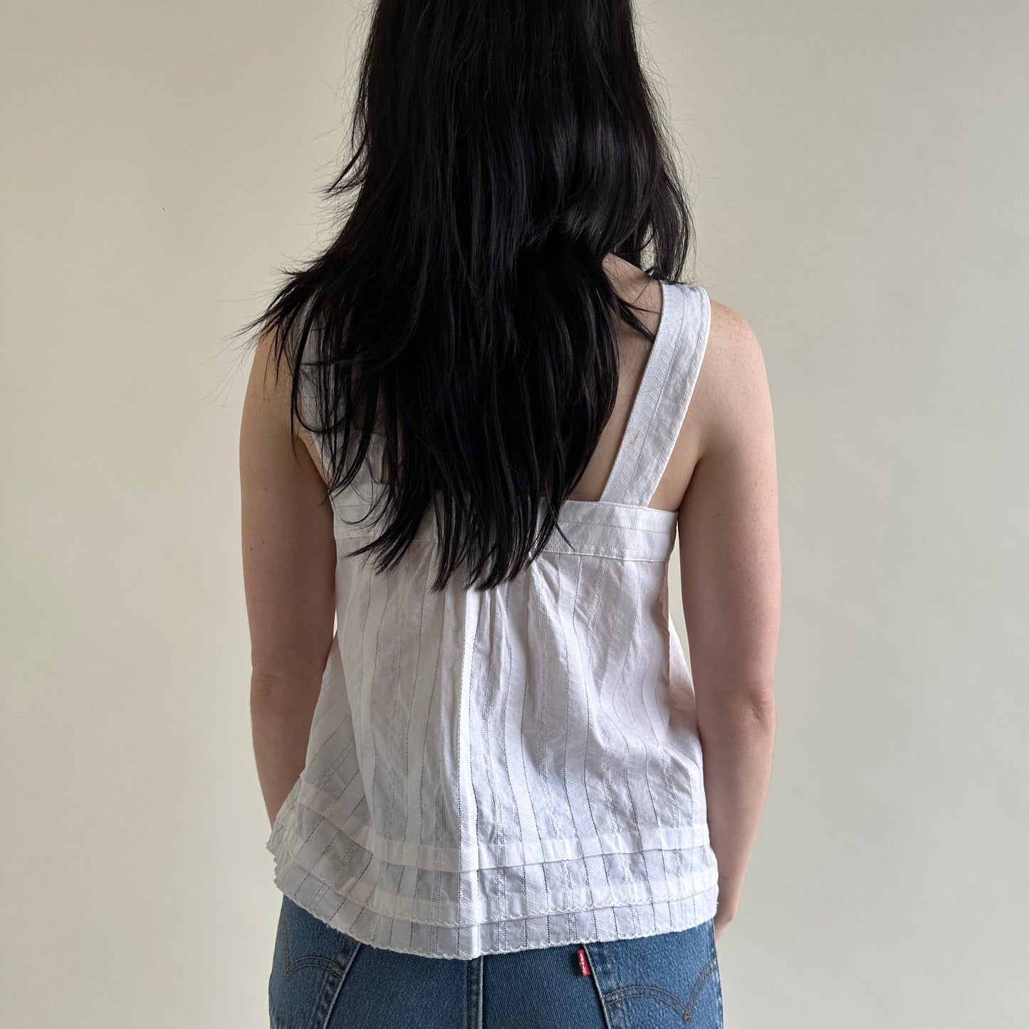 chloé white camisole