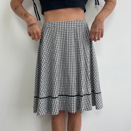 courreges gingham skirt