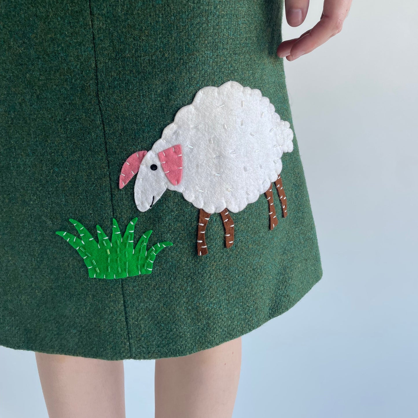 moschino wool skirt