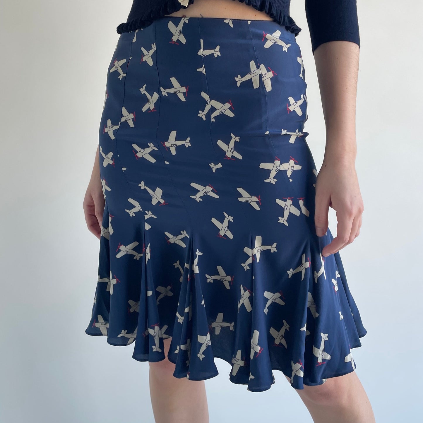 anna molinari airplane skirt