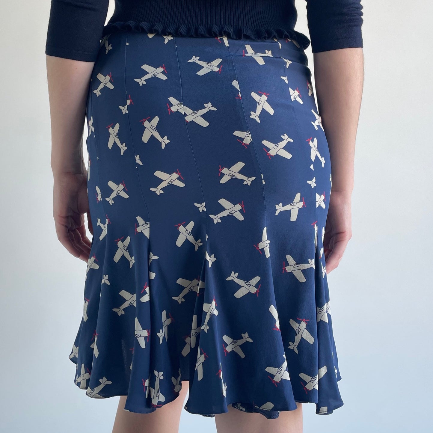 anna molinari airplane skirt