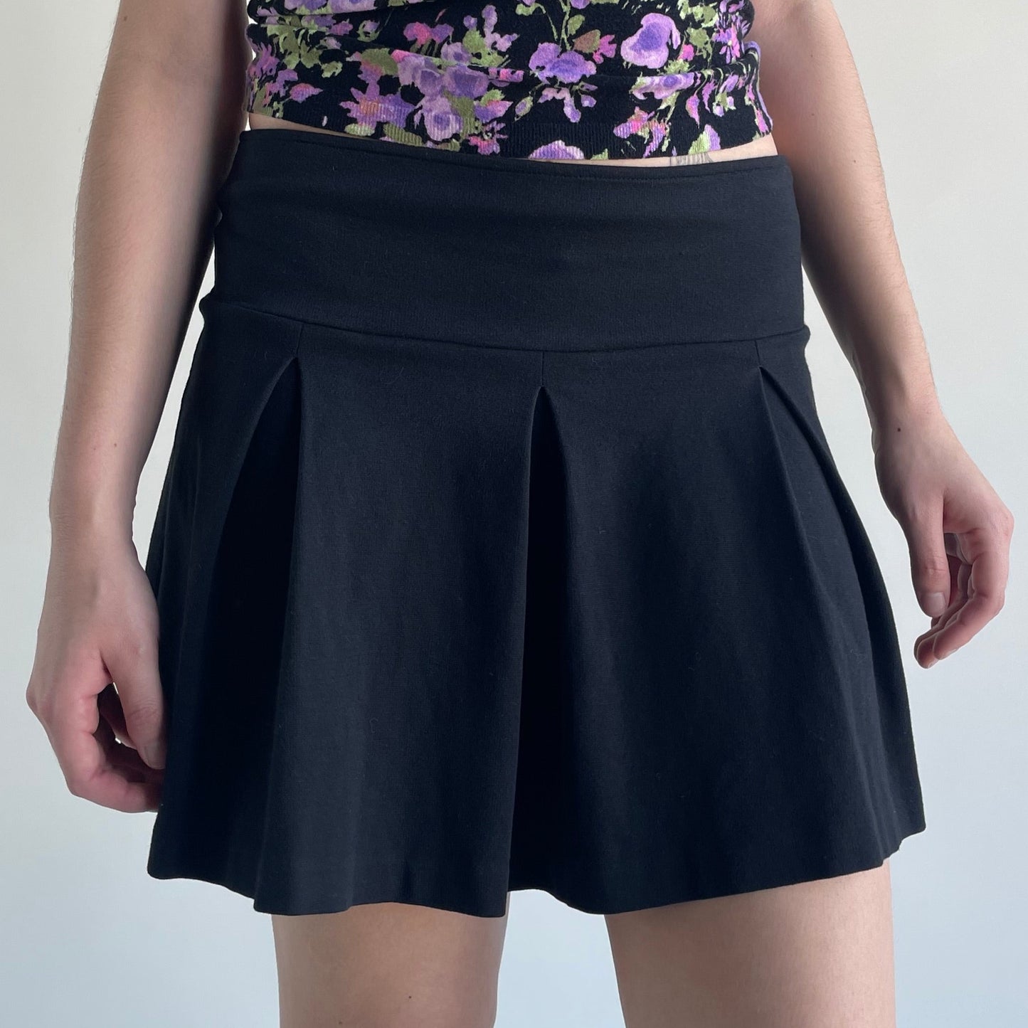blumarine pleated mini skirt