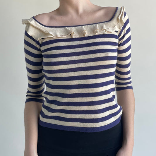 blumarine striped top