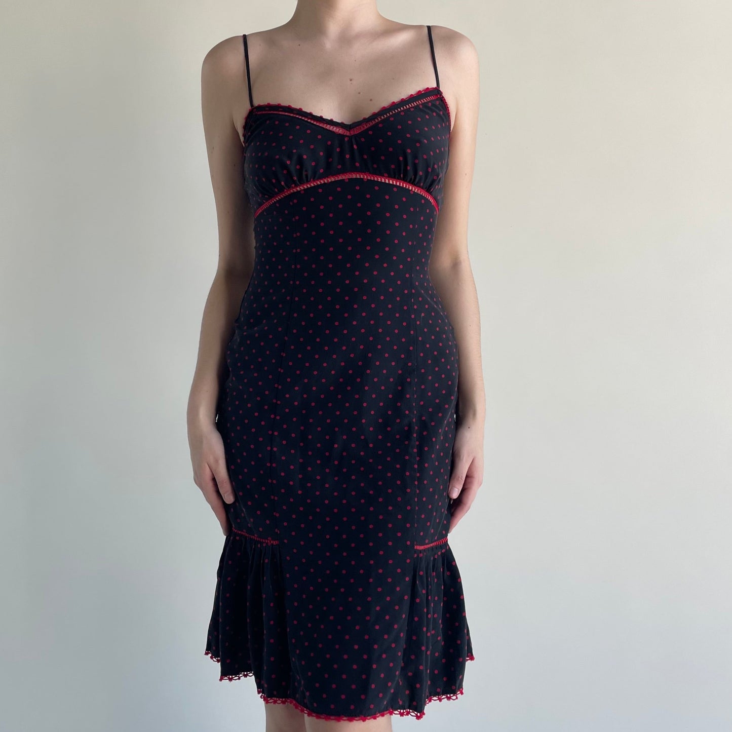 betsey johnson polka dot dress