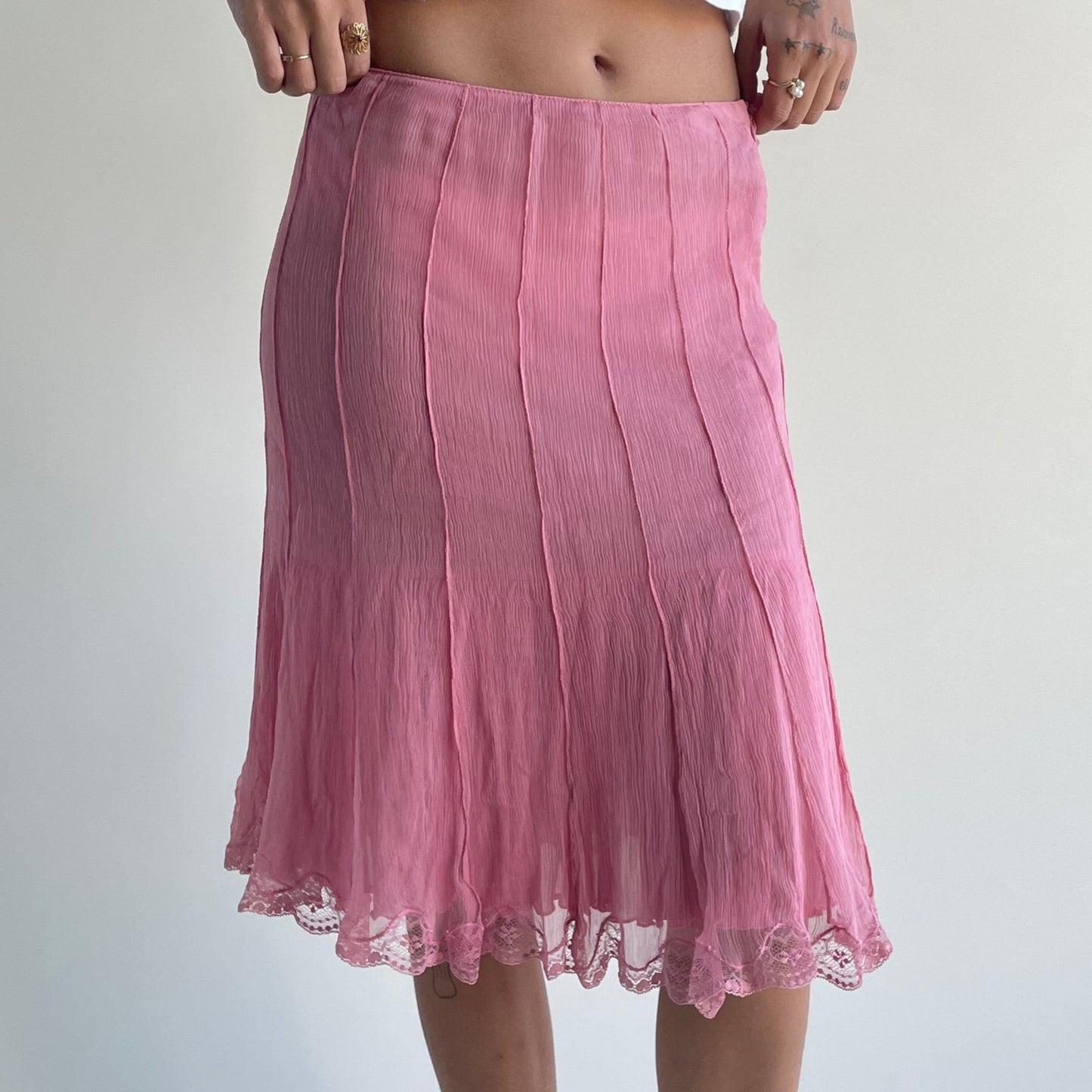 blumarine pink skirt