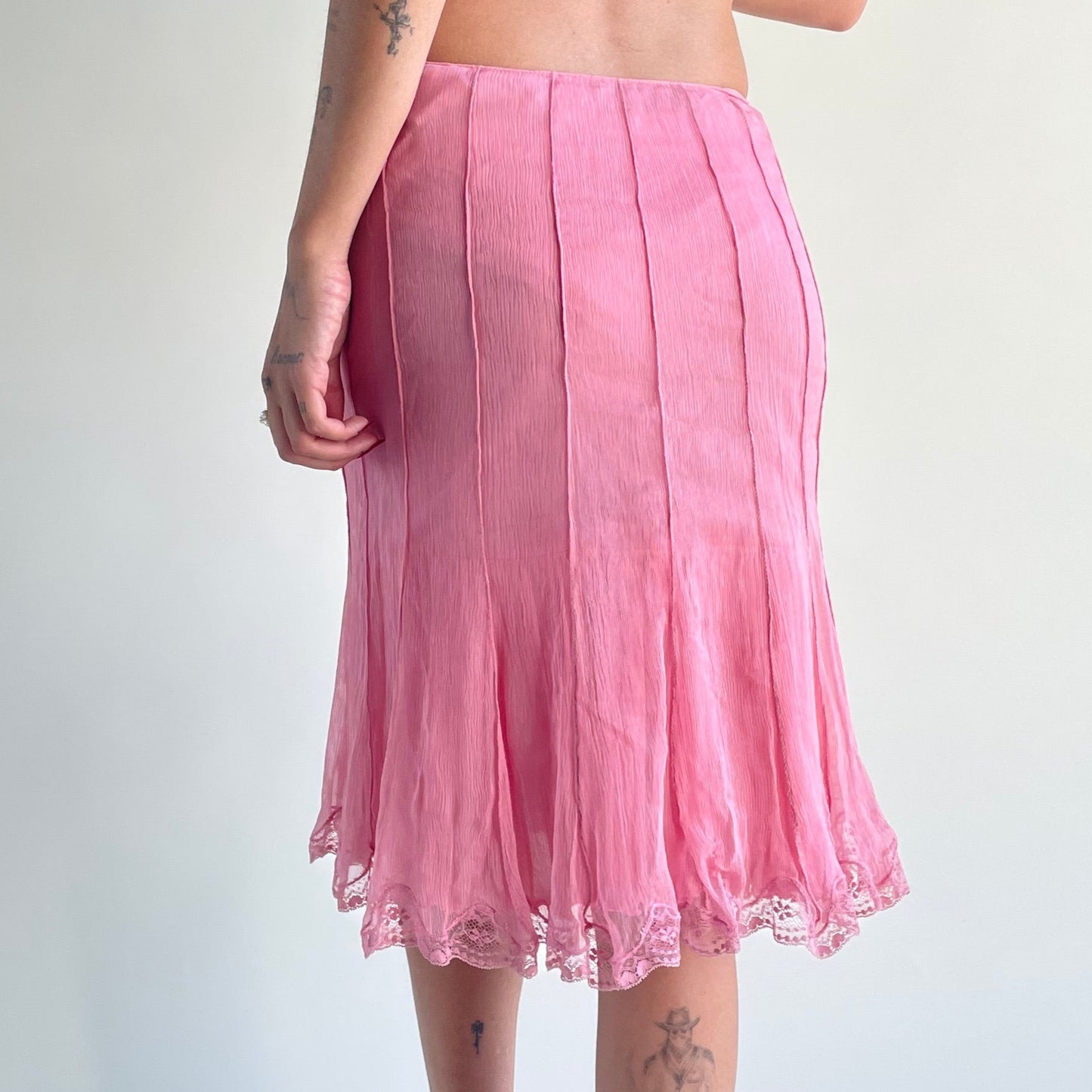 blumarine pink skirt