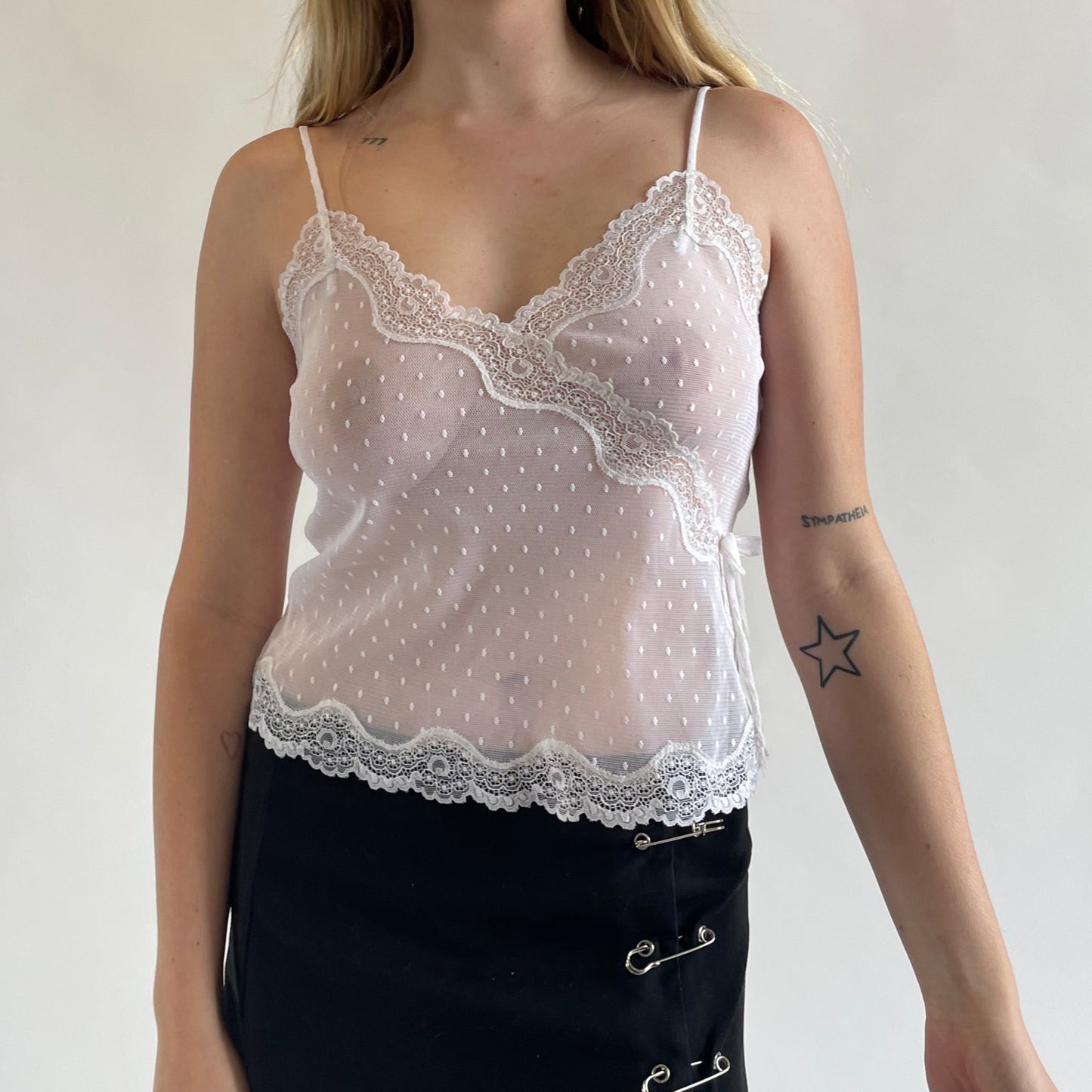 chloé mesh camisole