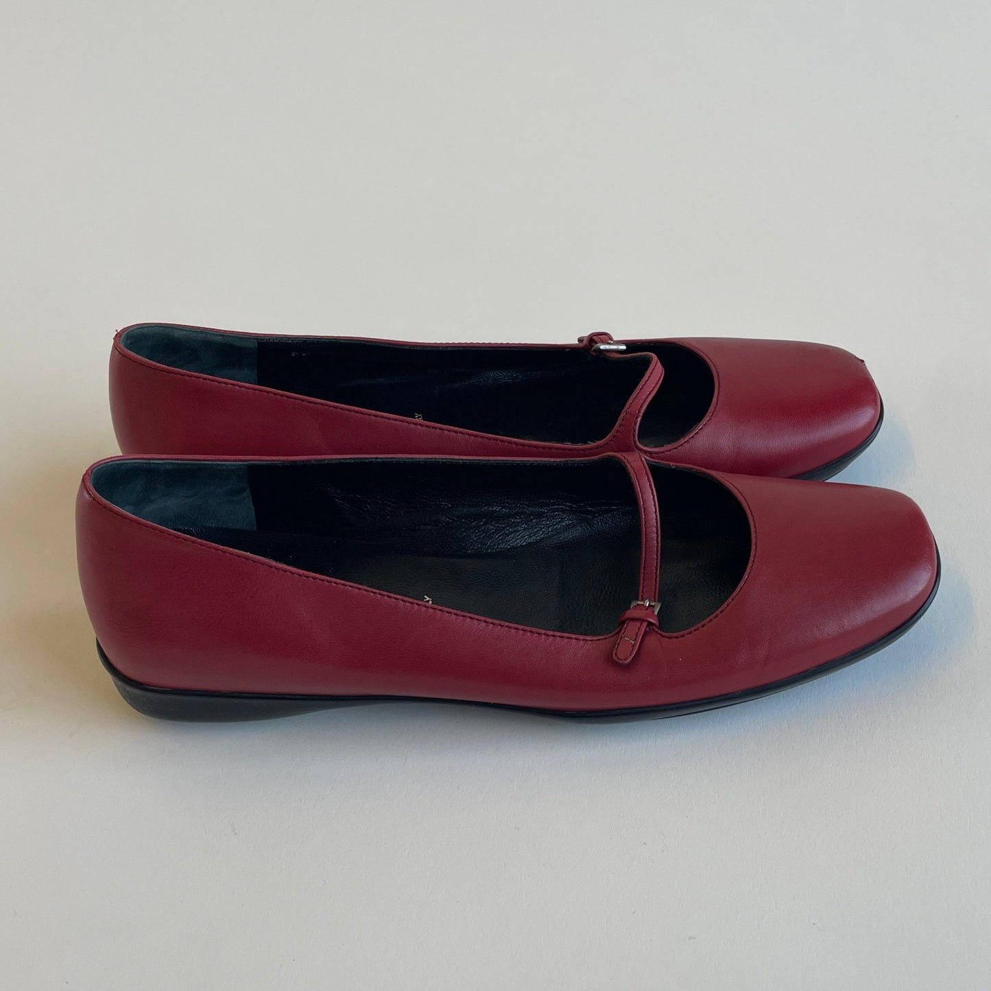 prada red mary janes