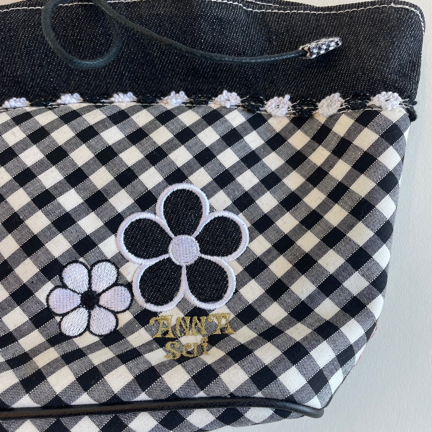 anna sui mini gingham bag