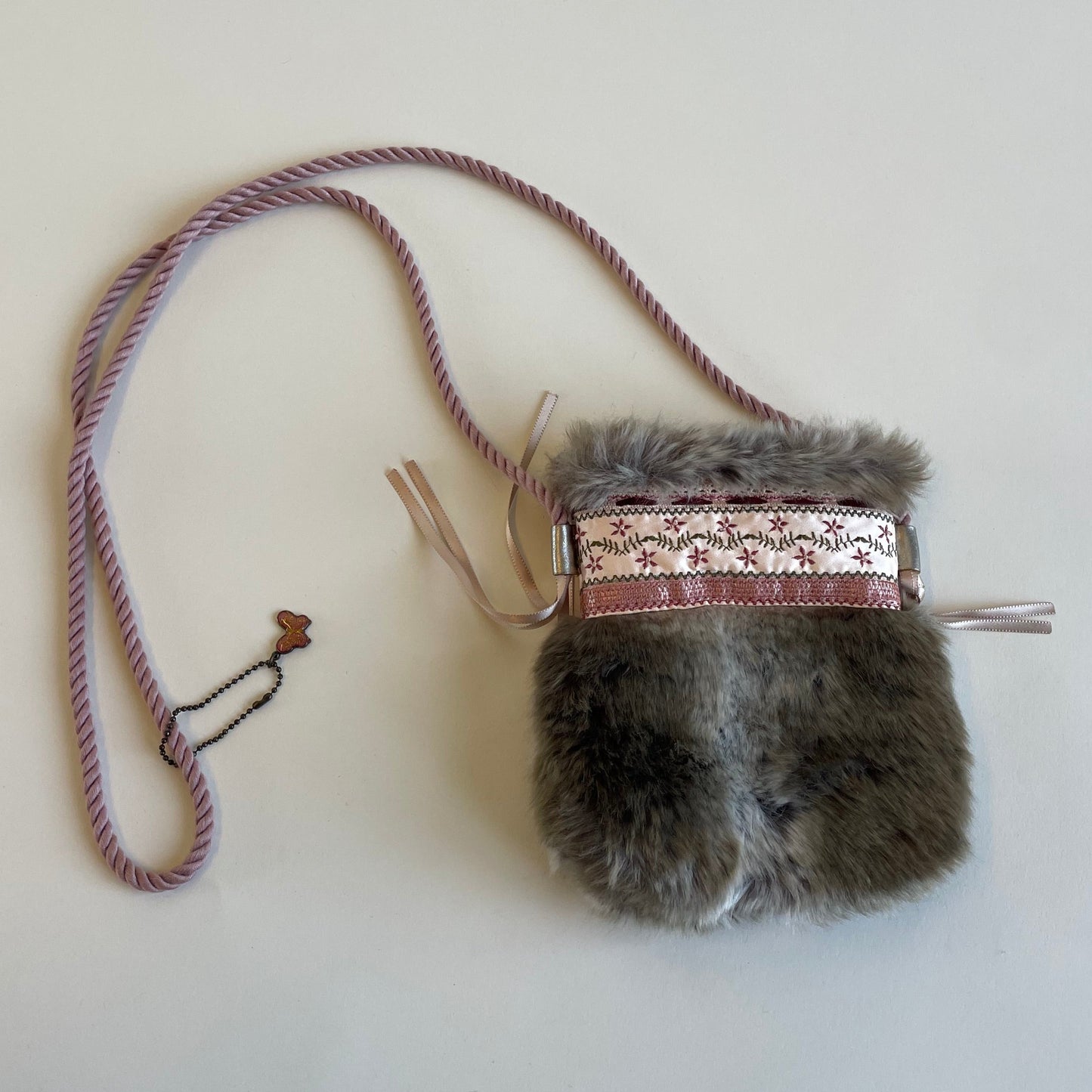 anna sui mini fur bag