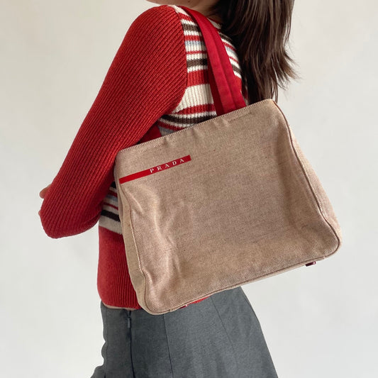 prada ss 1999 canvas bag