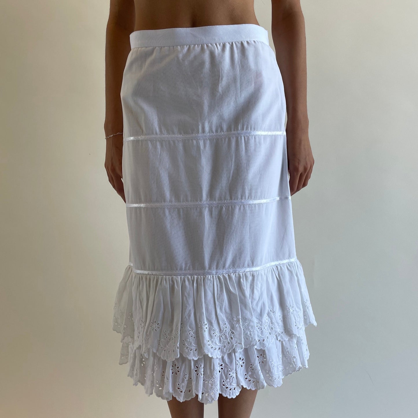 dolce & gabbana white skirt