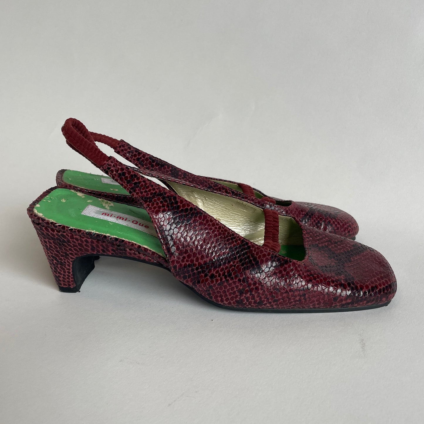 snakeskin mary janes