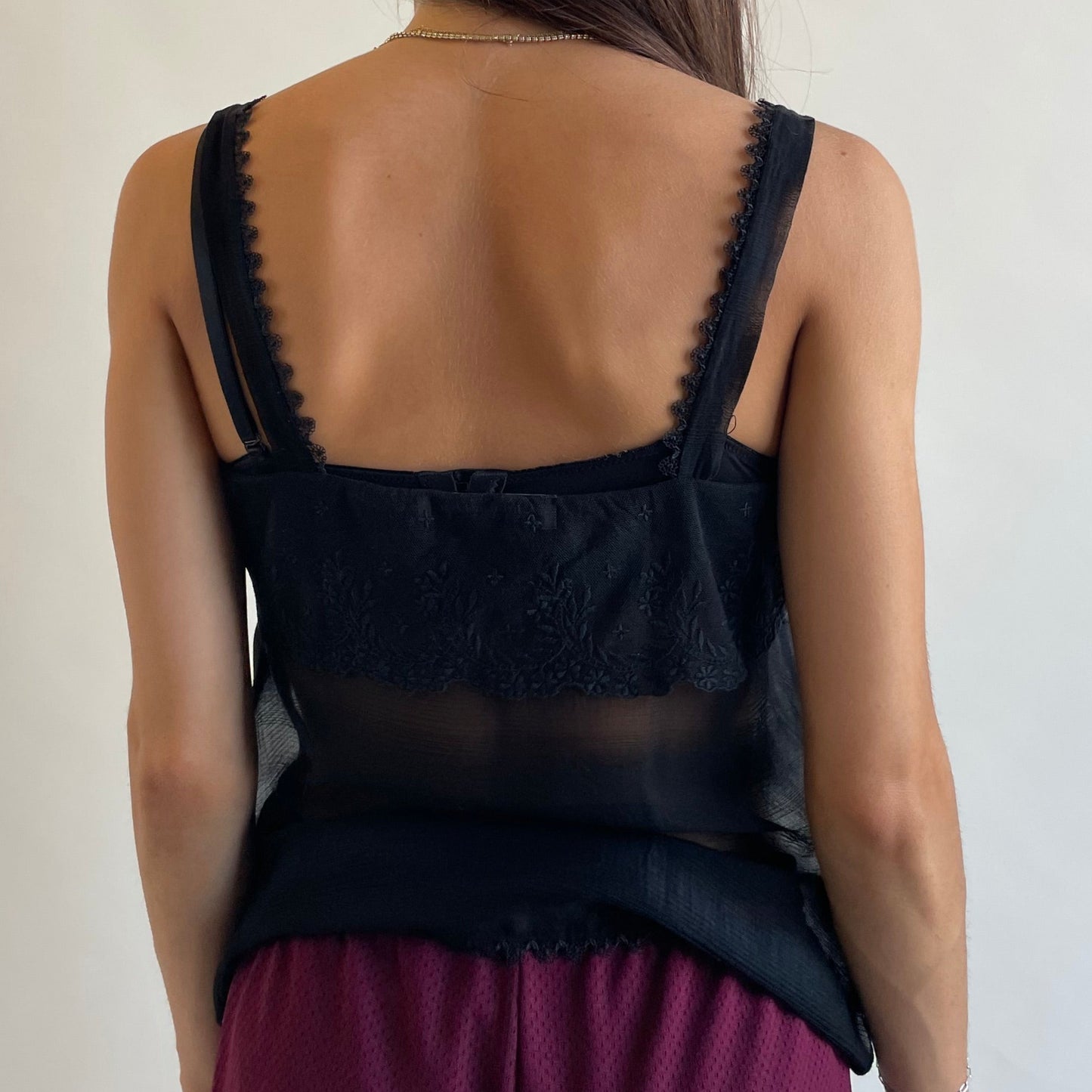 christian dior mesh camisole