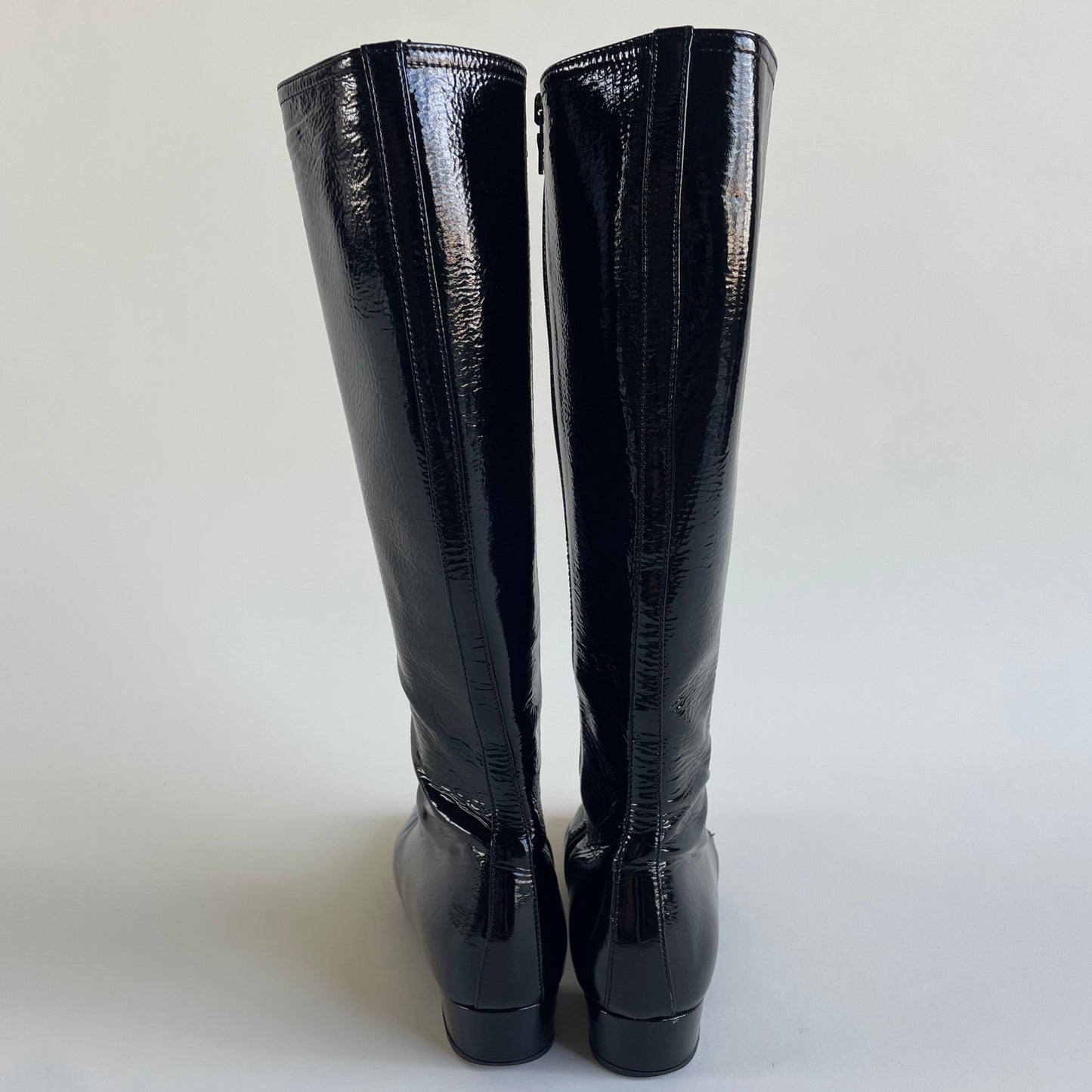 prada patent leather boots