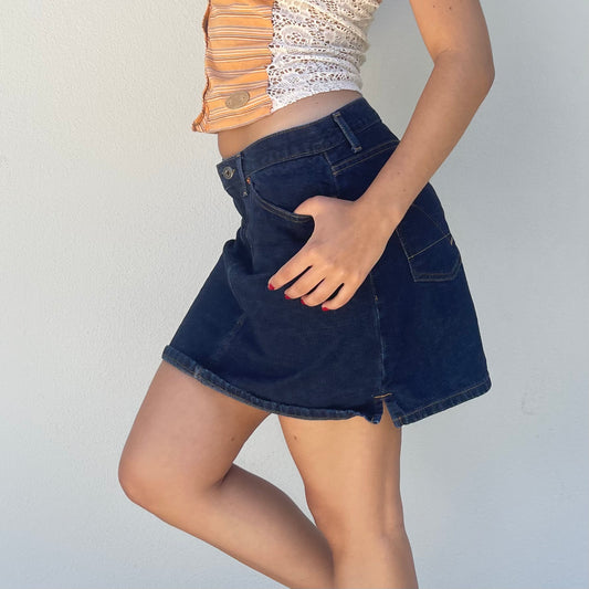 guess denim skirt