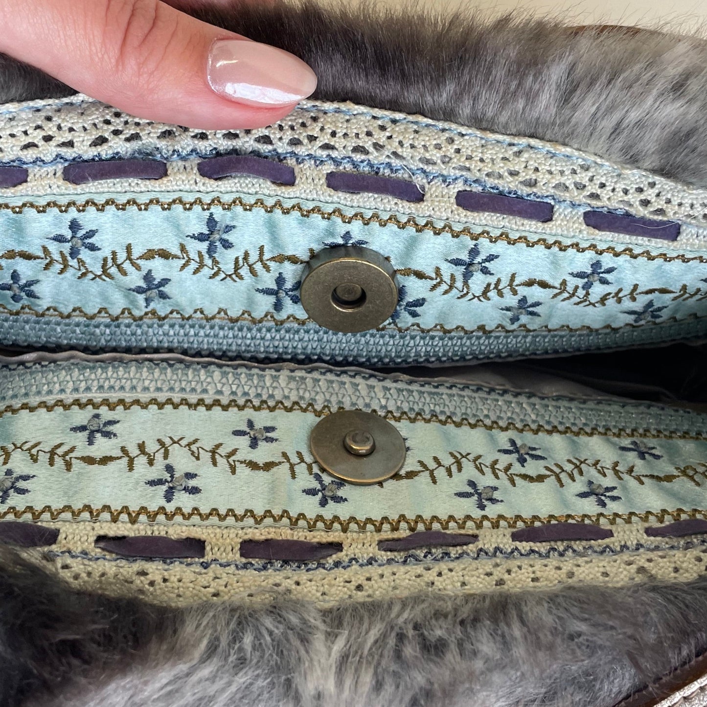 anna sui fur bag